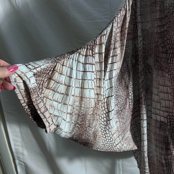 Jennifer Lopex Blouse Pink/Brown Size 1X - Picture 7 of 10